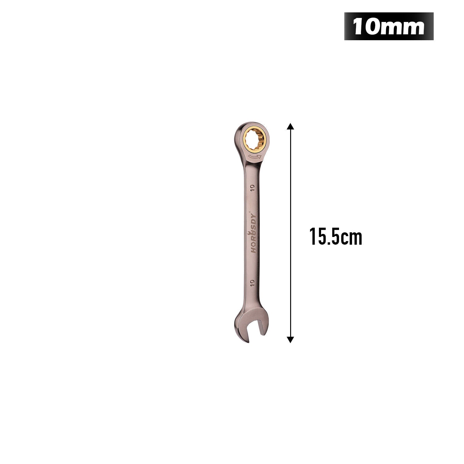 HORUSDY 6-32MM Ratchet Spanner Nickel Plating Ratcheting Spanners Metric Wrench