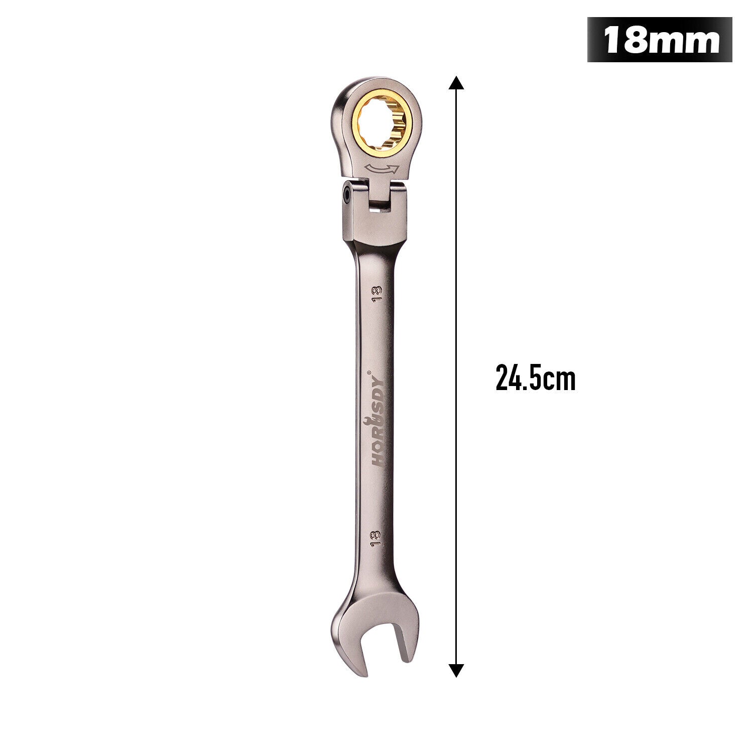 HORUSDY 6-32MM Ratchet Spanner Set with Flexible Head for Versatile Use