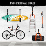 Rust-resistant garage storage hooks with rubber tips for tools, bikes & gear - HORUSDY Professional Tools Australia