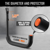 Rust-resistant garage storage hooks with rubber tips for tools, bikes & gear - HORUSDY Professional Tools Australia
