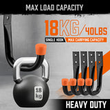 Rust-resistant garage storage hooks with rubber tips for tools, bikes & gear - HORUSDY Professional Tools Australia