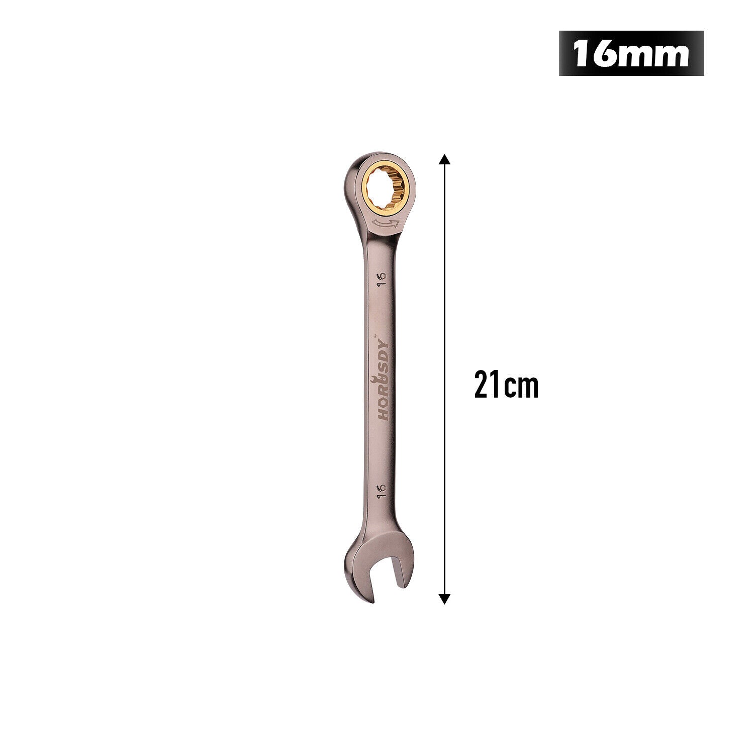 HORUSDY 6-32MM Ratchet Spanner Nickel Plating Ratcheting Spanners Metric Wrench