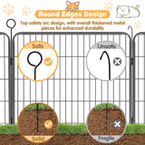 Foldable and adjustable metal pet playpen with 8 panels for indoor and outdoor use, suitable for small to large pets.