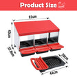 Durable galvanized steel chicken nesting box highlighting safe egg collection, ventilation, and sturdy anti-rust design.