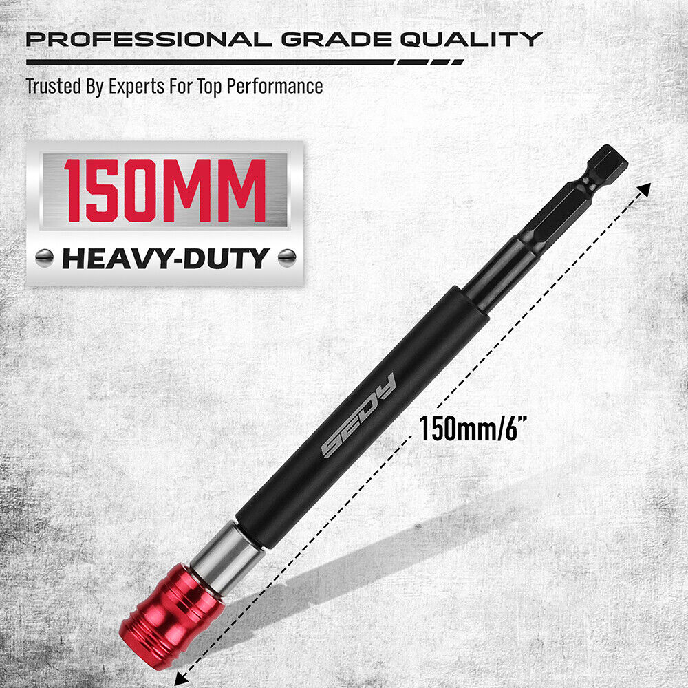 CRILL Professional Magnetic Bit Holder with Quick-Release Design and Durable CR-V Steel