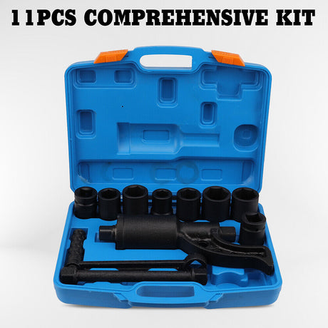 HORUSDY torque multiplier wrench set with 11 heavy-duty pieces including 6-point sockets and carrying case