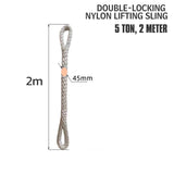SEDY 2T / 3T / 5T Nylon Lifting Sling, Heavy Duty Endless Round Sling for Hoisting & Rigging