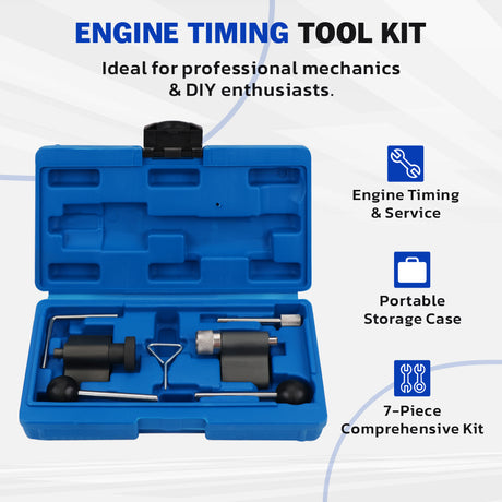 diesel engine timing tool kit 7pcs for vw audi tdi camshaft locking alignment tool set with case for engine timing repair