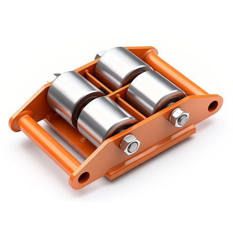 straight line machinery skate with 360 degree swivel top for moving heavy equipment