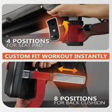 leg extension and curl machine adjustable leg developer home gym equipment compact strength trainer with weight plate holder quad hamstring workout bench