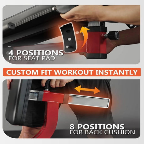 leg extension and curl machine adjustable leg developer home gym equipment compact strength trainer with weight plate holder quad hamstring workout bench