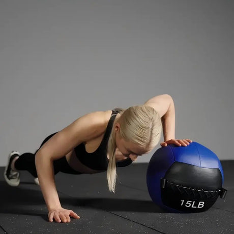 70LB wall ball set with 10, 15, 20 and 25 lb soft medicine balls for core workouts, strength training and home gym exercise