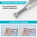 straight jaw locking pliers available in 7-inch and 10-inch sizes with adjustable tension screw, quick-release trigger and Cr-Mo steel jaws