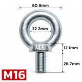 metric lifting eye bolt M8-M42 heavy duty threaded eye bolt for rigging, lifting, machinery, construction and industrial applications