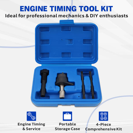 engine timing tool kit for VAG 1.4 1.6 FSI camshaft alignment crankshaft locking tool set 4 piece with case