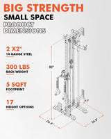 plate loaded cable machine with pulley system adjustable height functional trainer with lat pulldown bar and attachments