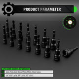 SWANLAKE magnetic nut driver set SAE metric hex nut drivers with extensions and storage case
