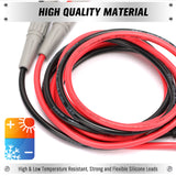 SWANLAKE 1000V 20A multimeter test leads with red and black silicone cables, sharp probe tips, banana plug connectors, and insulated grips