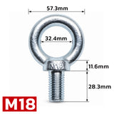 metric lifting eye bolt M8-M42 heavy duty threaded eye bolt for rigging, lifting, machinery, construction and industrial applications