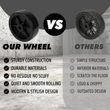 Heavy-duty 16-inch nylon caster wheel with 150mm diameter, 50mm width and 16mm bore, designed for trolleys, carts, warehouse equipment and heavy-load applications