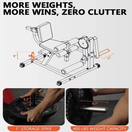 leg extension and curl machine adjustable leg developer home gym equipment compact strength trainer with weight plate holder quad hamstring workout bench