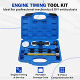 engine timing tool kit with dial gauge for VAG 1.2 1.4 1.6 FSI 1.4 TSI camshaft alignment crankshaft locking tool set