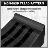 Heavy-Duty A Pair Car Ramps with Non-Slip Surface for Extra-Wide Tire - 5 Ton Capiticy