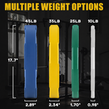 Olympic bumper plates set with low-bounce rubber, steel inserts, textured grip edges and IWF color-coded weight options for barbell training