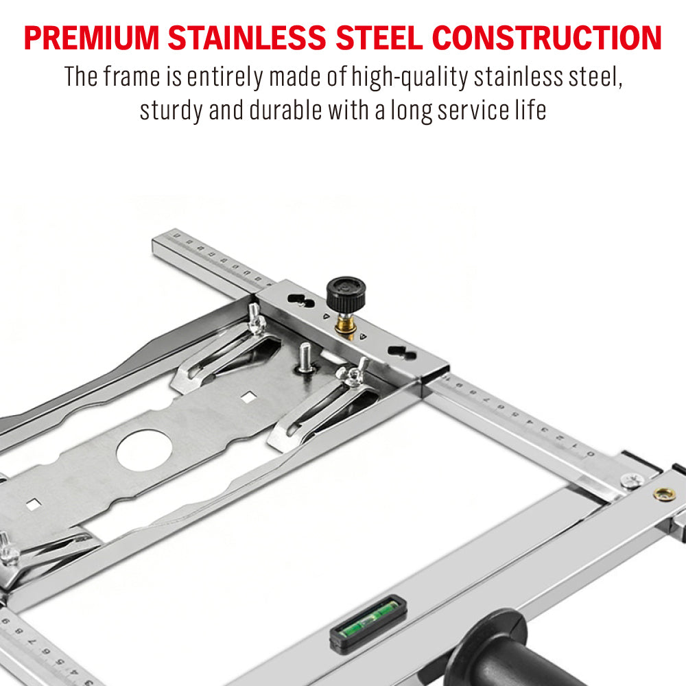 stainless steel panel cutter guide with adjustable 0-75cm cutting range for 4-5 inch and 7 inch cutters and trimmers