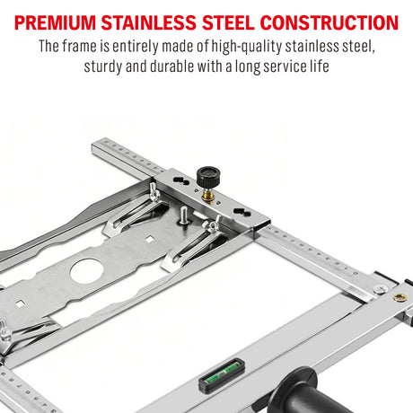 stainless steel panel cutter guide with adjustable 0-75cm cutting range for 4-5 inch and 7 inch cutters and trimmers