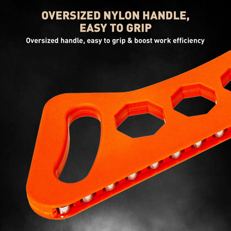 Orange 23-pulley drywall cutter tool with laser scale ruler, foldable arm, adjustable positioner and aluminum alloy cutter holder for cutting gypsum board and plasterboard