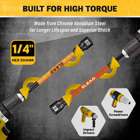 35 piece magnetic nut driver set metric and SAE 1/4 inch hex shank impact compatible with storage case