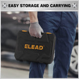 33 piece ratcheting wrench set SAE and metric 72 tooth CR-V combination wrench set with socket adapters bits and storage case