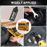 58-piece magnetic impact nut driver set with SAE and metric sizes, CR-V steel nut drivers, extensions, mini wrench set and magnetic pickup tool