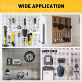 ELEAD 66-piece pegboard hook set with 2-inch, 4-inch, and 6-inch metal hooks for garage and workshop wall tool storage