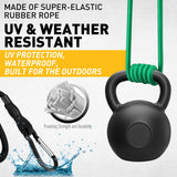 28-piece bungee cord set with heavy duty carabiner hooks, elastic tie down cords for camping, cargo and outdoor use