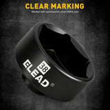 10-piece 3/8 inch oil filter cap removal tool set with metric sockets and ratchet