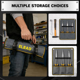 ELEAD 3 piece 11 inch long reach pliers set with straight 45 and 90 degree needle nose pliers magnetic racks and storage pouch