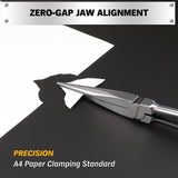 ELEAD 3 piece 11 inch long reach pliers set with straight 45 and 90 degree needle nose pliers magnetic racks and storage pouch