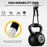 adjustable bungee cords set with carabiner hooks, heavy duty elastic tie down cords for camping, cargo securing, roof racks, storage organization and outdoor use