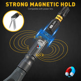 46-in-1 magnetic ratchet screwdriver kit with S2 steel bits, 7 magnetic nut drivers, 4-in-1 adjustable ratchet handle, built-in magnetizer and compact storage case