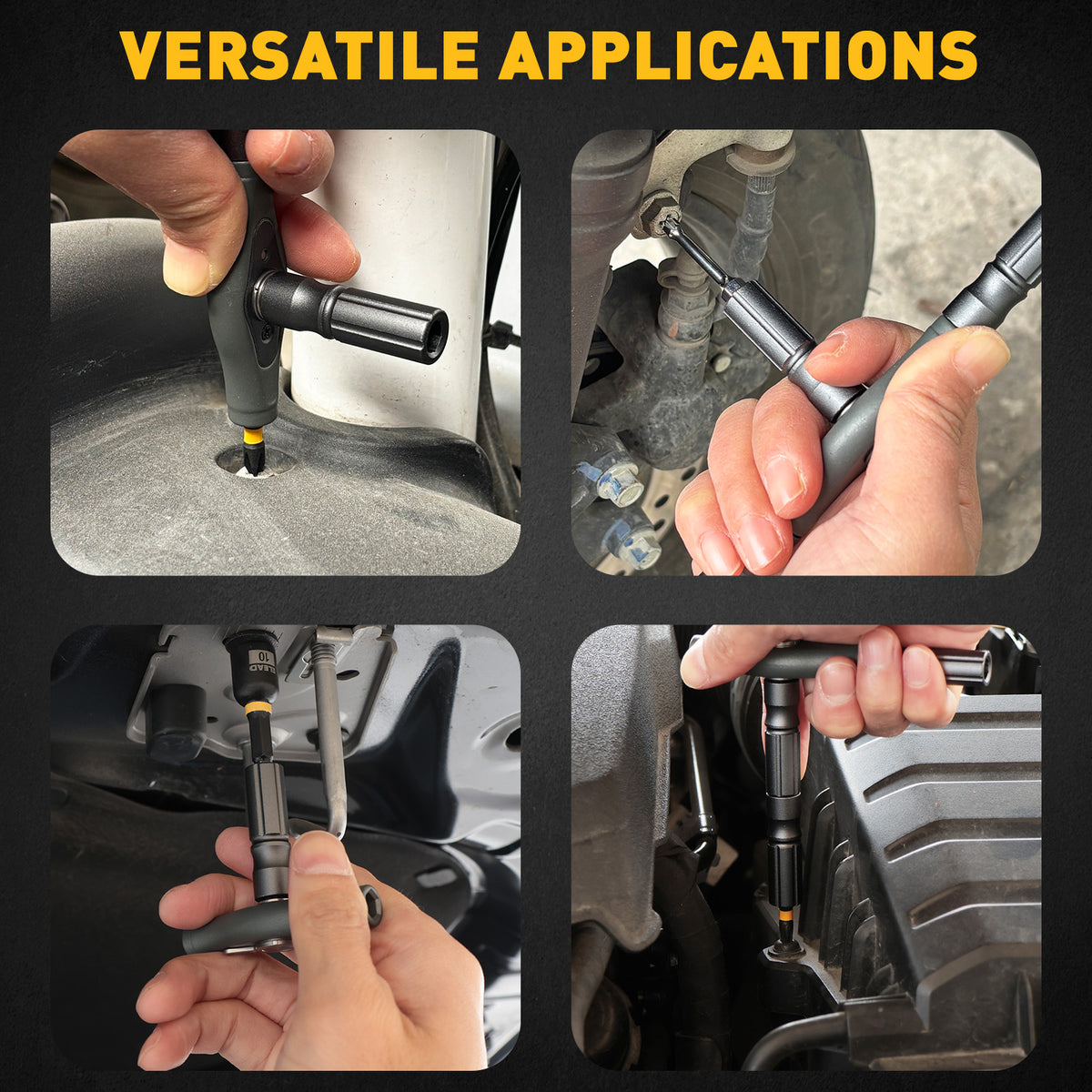 46-in-1 magnetic ratchet screwdriver kit with S2 steel bits, 7 magnetic nut drivers, 4-in-1 adjustable ratchet handle, built-in magnetizer and compact storage case