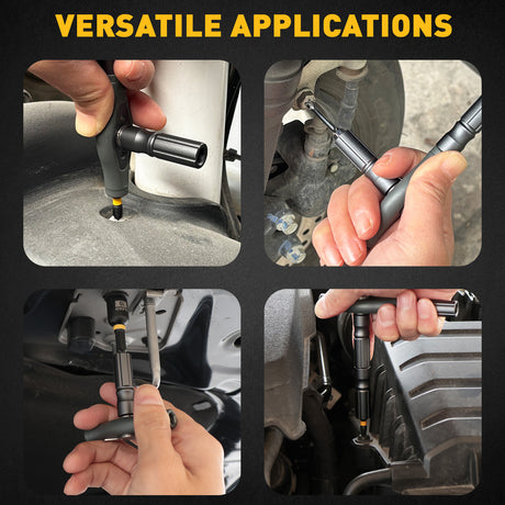 46-in-1 magnetic ratchet screwdriver kit with S2 steel bits, 7 magnetic nut drivers, 4-in-1 adjustable ratchet handle, built-in magnetizer and compact storage case