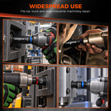 35-piece 1/2-inch drive metric impact socket set with 8-32mm CR-V 6-point deep and shallow sockets and carry case