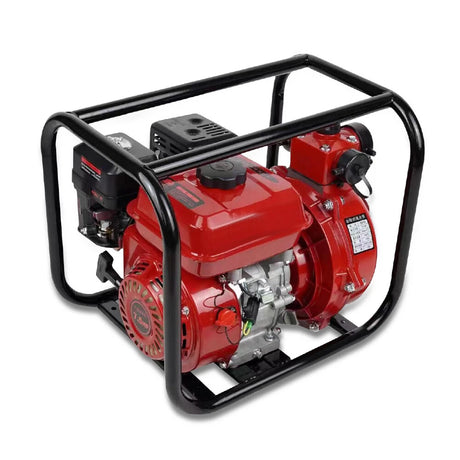 2 inch gasoline water pump with 7.5HP engine and steel frame for irrigation drainage and water transfer