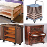 40mm and 50mm swivel caster wheels with brake and non-brake for furniture carts workbenches and storage trolleys