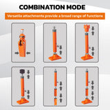 6 ton hydraulic porta power kit 16 piece auto body frame repair tool set with pump extension tubes spreader and carrying case