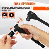 12-Piece 1/4 Inch Drive Ratchet Socket Wrench Set with Metric Sockets 4mm-13mm, 72 Tooth Quick Release Ratchet and 6 Inch Extension Bar