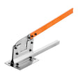 52.5cm steel stud cutter with orange lever handle, heat-treated cutting groove and steel base for cutting metal studs, tracks and drywall framing channels