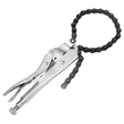28 inch chain locking pliers with 19.3 inch adjustable chain, tension screw and 6.1 inch capacity for pipes and oil filters